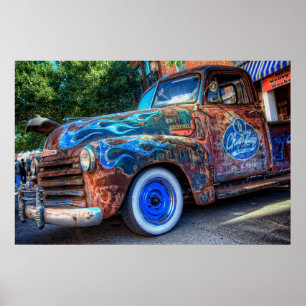 Chip & rustys färghandelråtta Chevy Poster