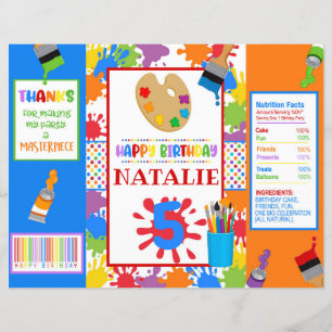 Chip-säck för konsmålning Party DIY