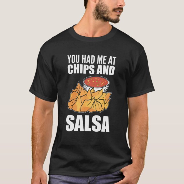 Chip & Salsa Foodie T Shirt (Framsida)