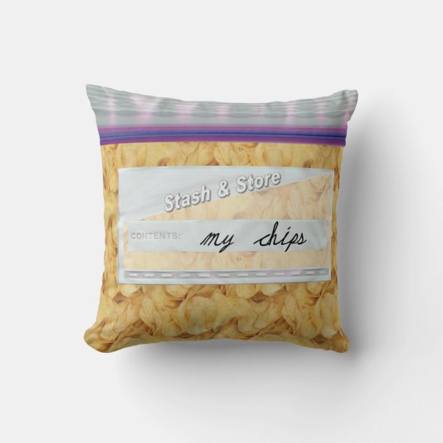 Chip Snacks, dekorativ Dekorativ kudde (Framsida)