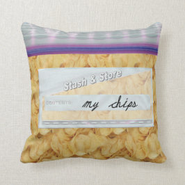 Chip Snacks, dekorativ Dekorativ kudde