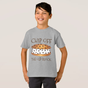 Chip utanför Gammal blockchipwich Ice Cream Sandwi T Shirt