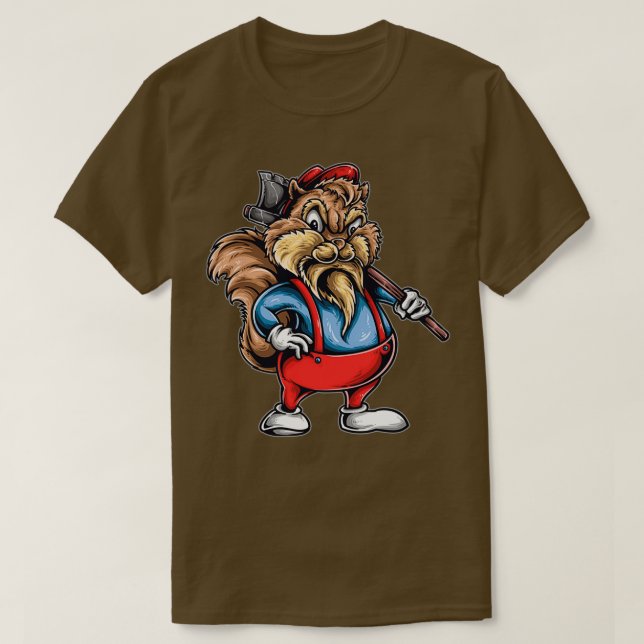 Chip Wood Cutter 2 T Shirt (Design framsida)
