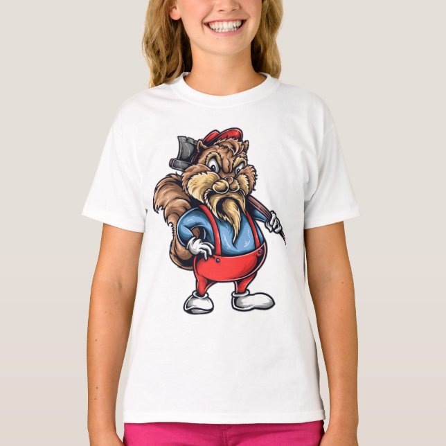 Chip Wood Cutter T Shirt (Framsida)