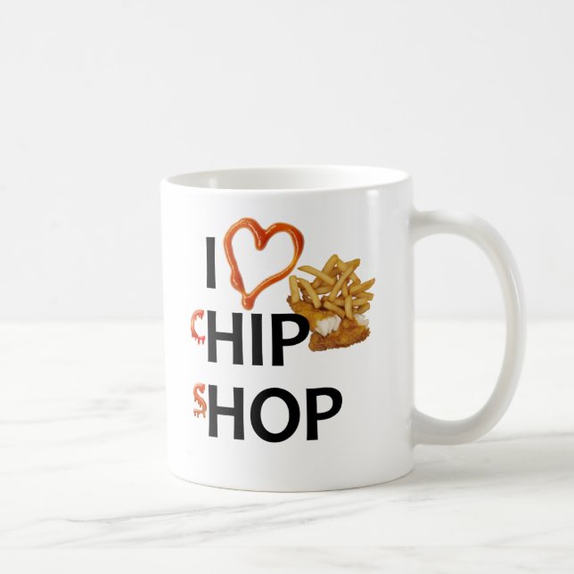 Chipen shoppar muggen kaffemugg (Höger)