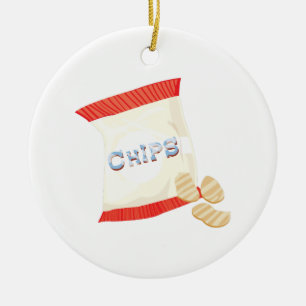 Chiper hänger lös julgransprydnad keramik