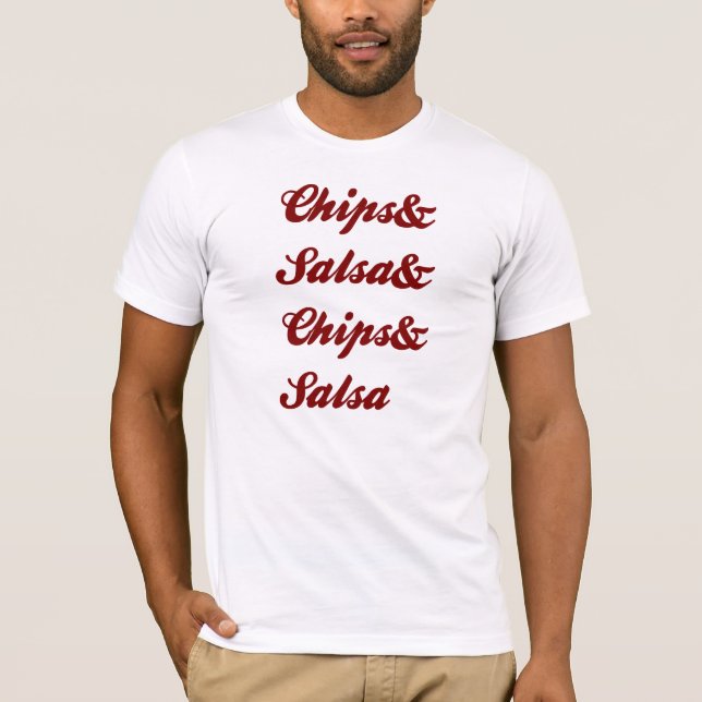 Chiper och salsa t-shirt (Framsida)