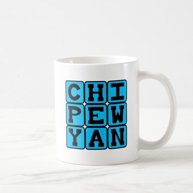 Chipewyan, språk i nordvästra Kanada Kaffemugg (Höger)