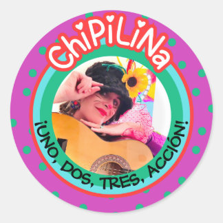 ChiPiliNa-dekal Runt Klistermärke