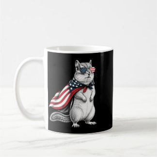 Chipmunk 4 juli USA:s flagga patriotisk Kaffemugg