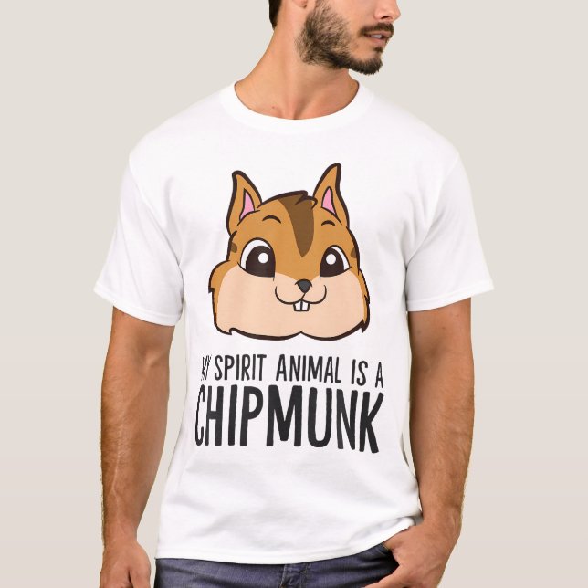 Chipmunk Älskare Mitt andningsdjur är en Chipmunk T Shirt (Framsida)