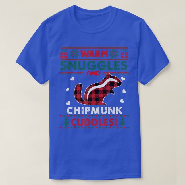 Chipmunk Älskare Pajama Gifts Chipmunk Ugly Christ T Shirt (Design framsida)