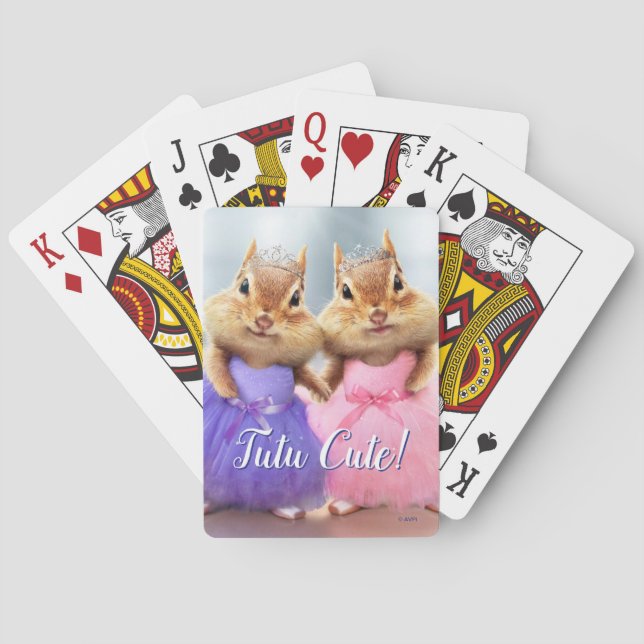 Chipmunk Ballerina Duo Casinokort (Baksidan)