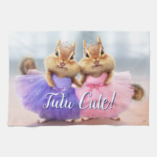Chipmunk Ballerina Duo Kökshandduk