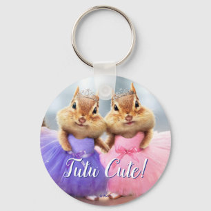 Chipmunk Ballerina Duo Nyckelring