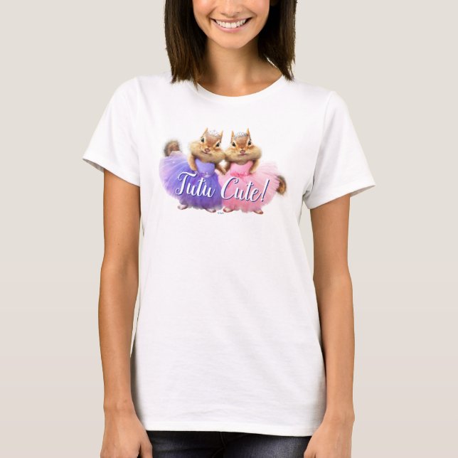 Chipmunk Ballerina Duo T Shirt (Framsida)