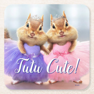 Chipmunk Ballerina Duo Underlägg Papper Kvadrat