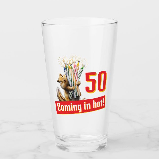 Chipmunk Birthday Candles Glaskopp (Framsida)