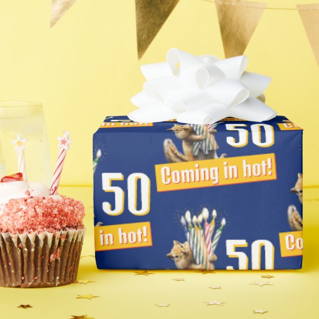 Chipmunk Birthday Candles Presentpapper (Födelsedagsfest)