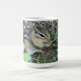 Chipmunk Busy Eating In The Garden Photo Kaffemugg