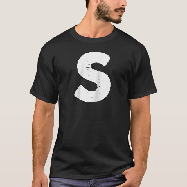 Chipmunk Carnival Group Costume Brev S Bleu Hall T Shirt (Framsida)