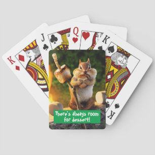 Chipmunk Eating Marshmallow Casinokort