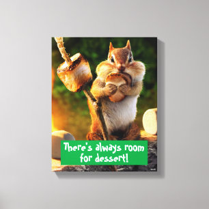 Chipmunk Ewarzmarmallow Canvastryck