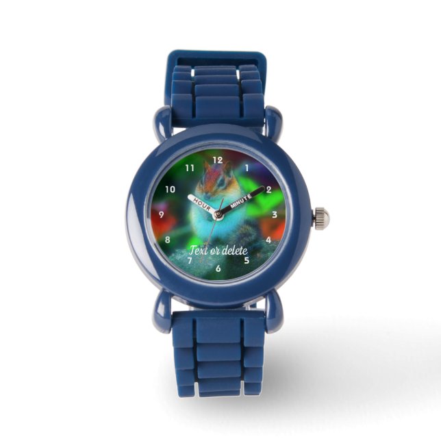 Chipmunk Fantasy Animal Art Personlig Armbandsur (Framsida)