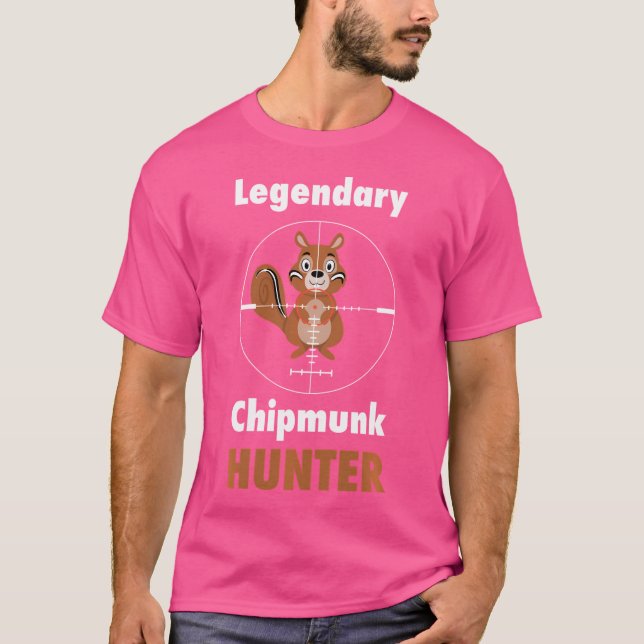 Chipmunk Hunter Squirrel Hunter T Shirt (Framsida)