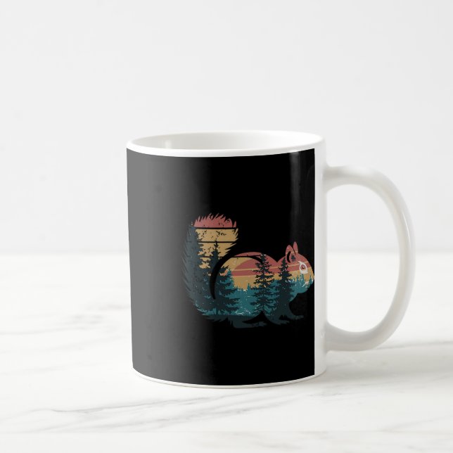 Chipmunk Hunting Hiking Outdoor Camping Forest Man Kaffemugg (Höger)