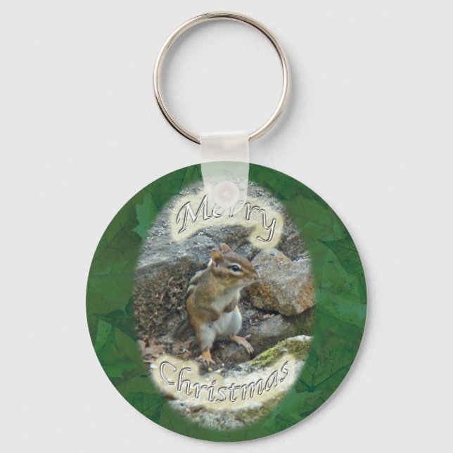 Chipmunk-julartiklar Nyckelring (Framsida)