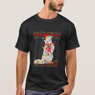 Chipmunk Ljus Julafton Ugly Sweater Santa Chipmunk T Shirt