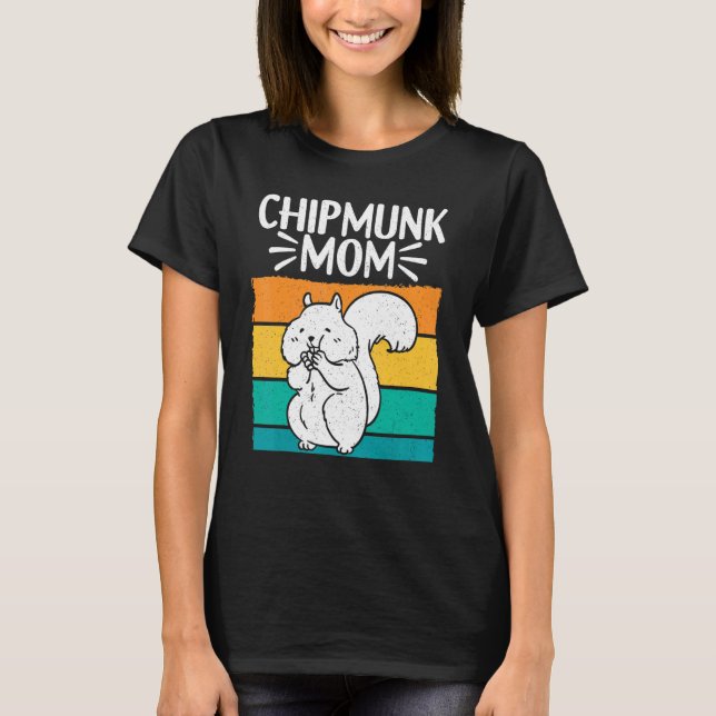 Chipmunk Mamma Retro Vintage Pet Chipmunk T Shirt (Framsida)