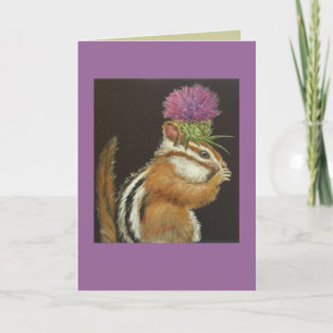 chipmunk med det här hattkortet kort