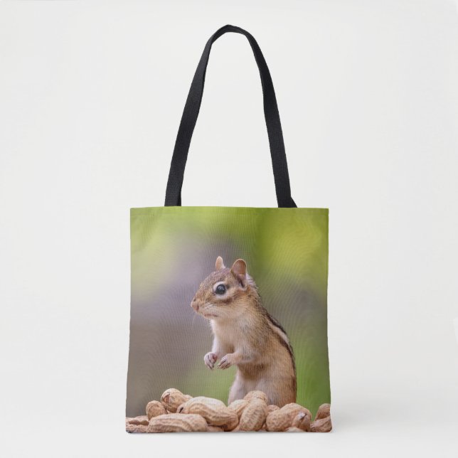 Chipmunk med jordnötter tygkasse (Framsida)