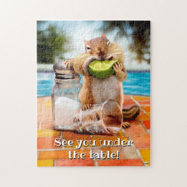 Chipmunk med kalk pussel (Vertikal)