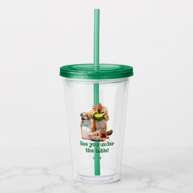 Chipmunk med kalk take away mugg (Framsida)