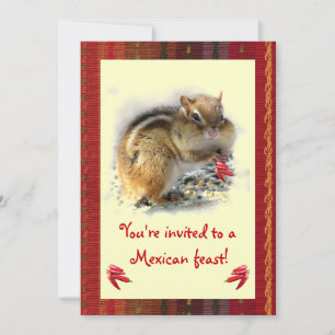 Chipmunk Mexikansk champinbjudan Inbjudningar