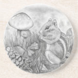 Chipmunk Nibbling Underlägg<br><div class="desc">Chipmunk pausat för ett mellanmål</div>