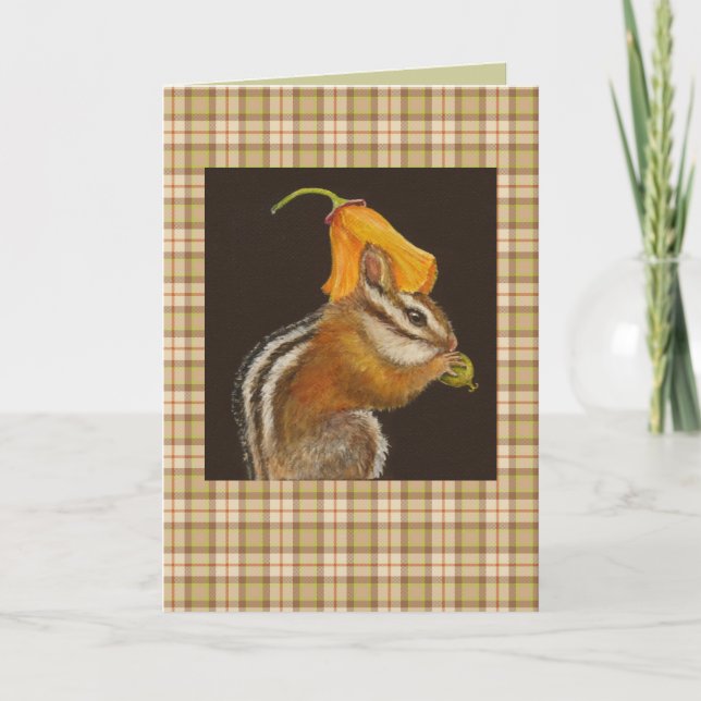 Chipmunk på betalkort kort (Framsida)