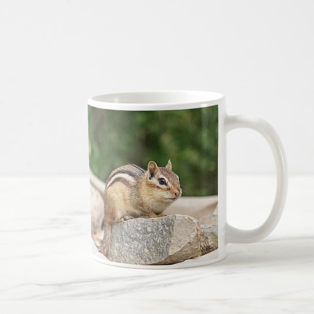 Chipmunk på sten kaffemugg (Höger)