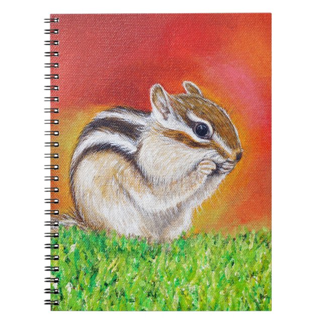 Chipmunk Painting Anteckningsbok (Framsidan)