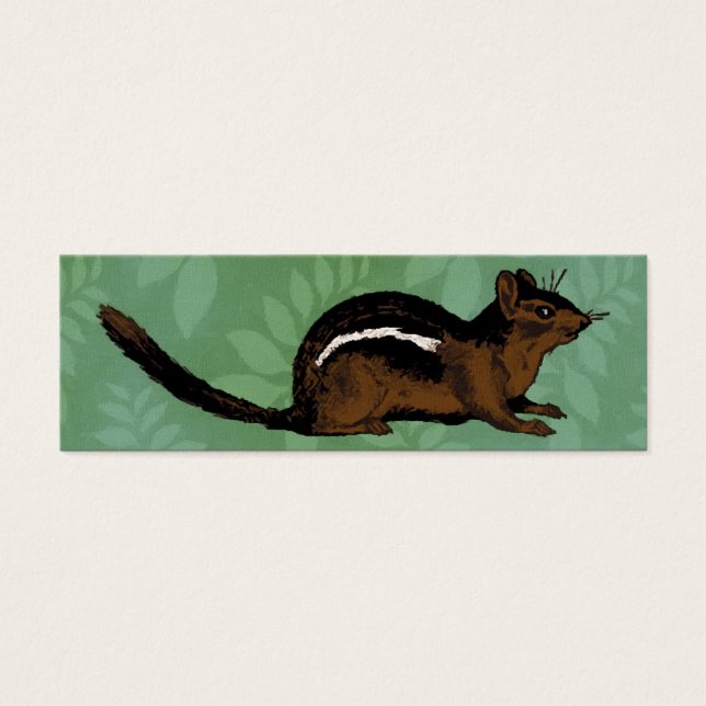 Chipmunk Painting Litet Visitkort (Framsidan)