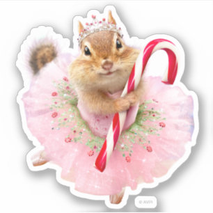 Chipmunk Plum Fairy Klistermärken