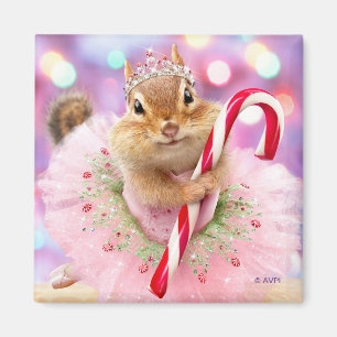 Chipmunk Plum Fairy Magnet