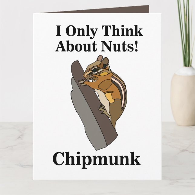 Chipmunk Rodent Funny Kort (Framsida)