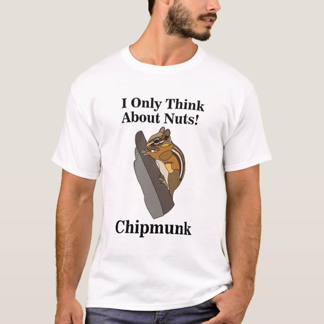 Chipmunk Rodent Funny T Shirt (Framsida)