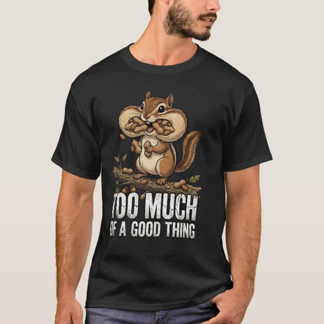 Chipmunk Snack Attack T Shirt (Framsida)