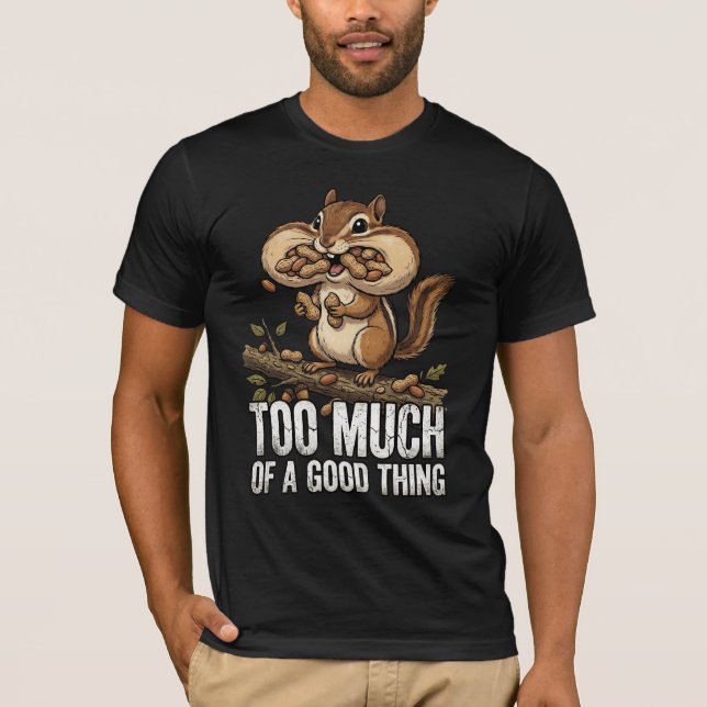 Chipmunk Snack Attack T Shirt (Framsida)