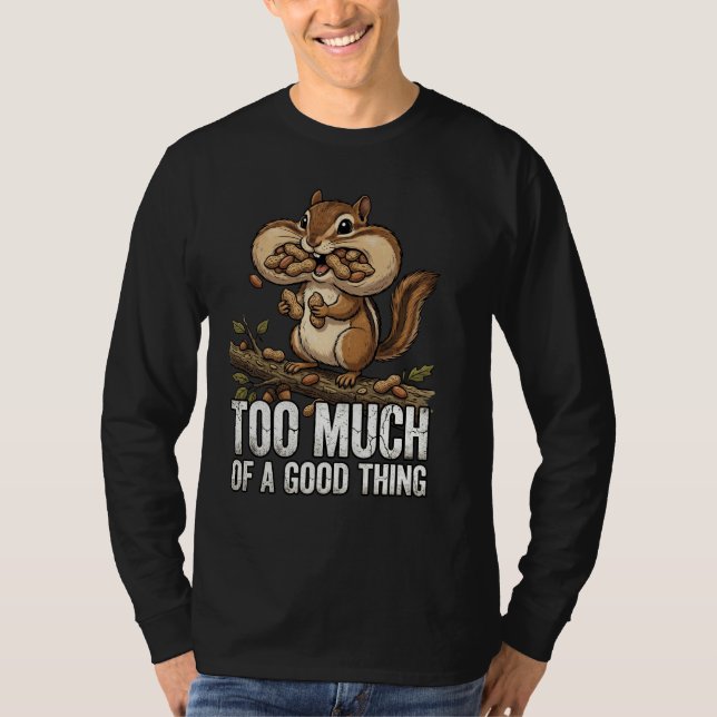 Chipmunk Snack Attack T Shirt (Framsida)
